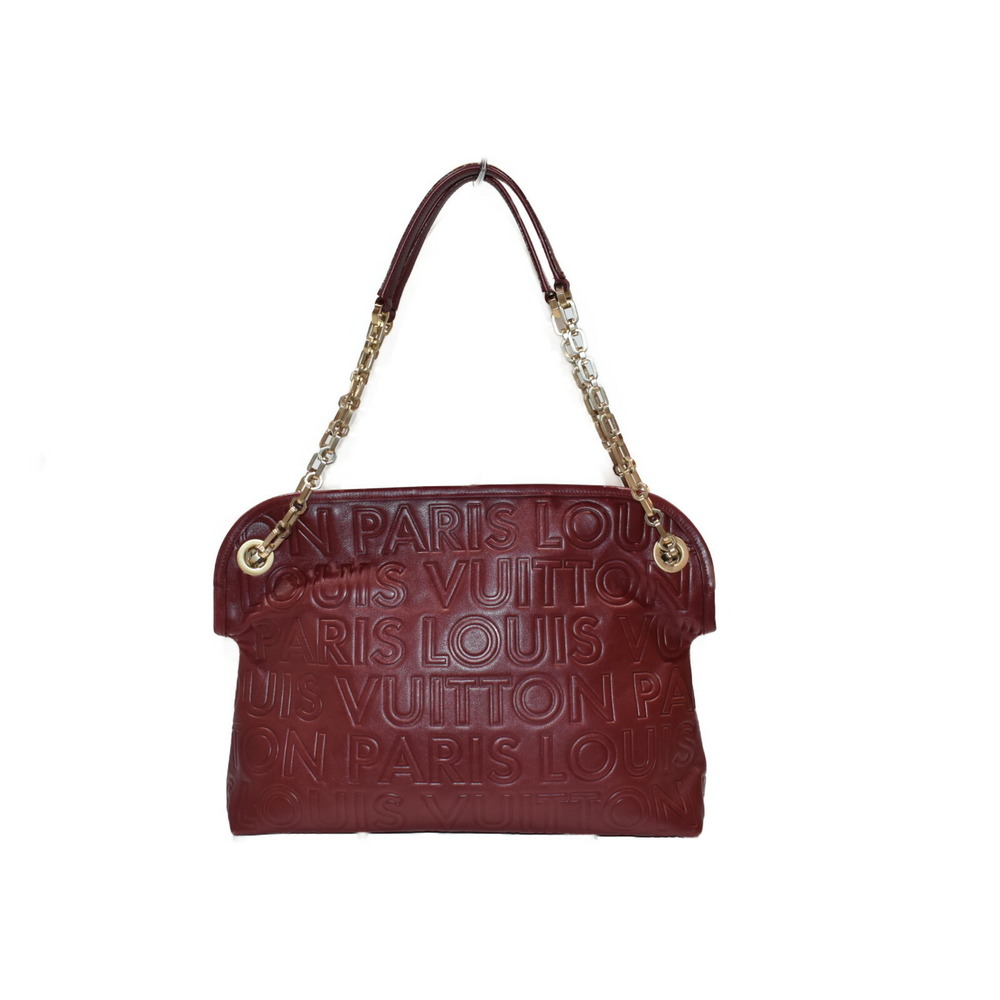 Louis Vuitton Handbag Wish Bag Bordeaux Fall Shoulder Leather Paris Purple